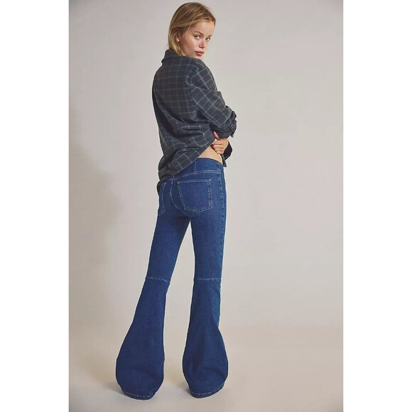 We The Free Penny Pull-On Flare Jean Rich Blue size 29 NWT - Picture 3 of 8
